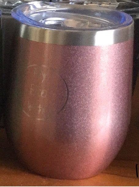 Curved  Reusable Cup 350 ml, Variety: rose gold