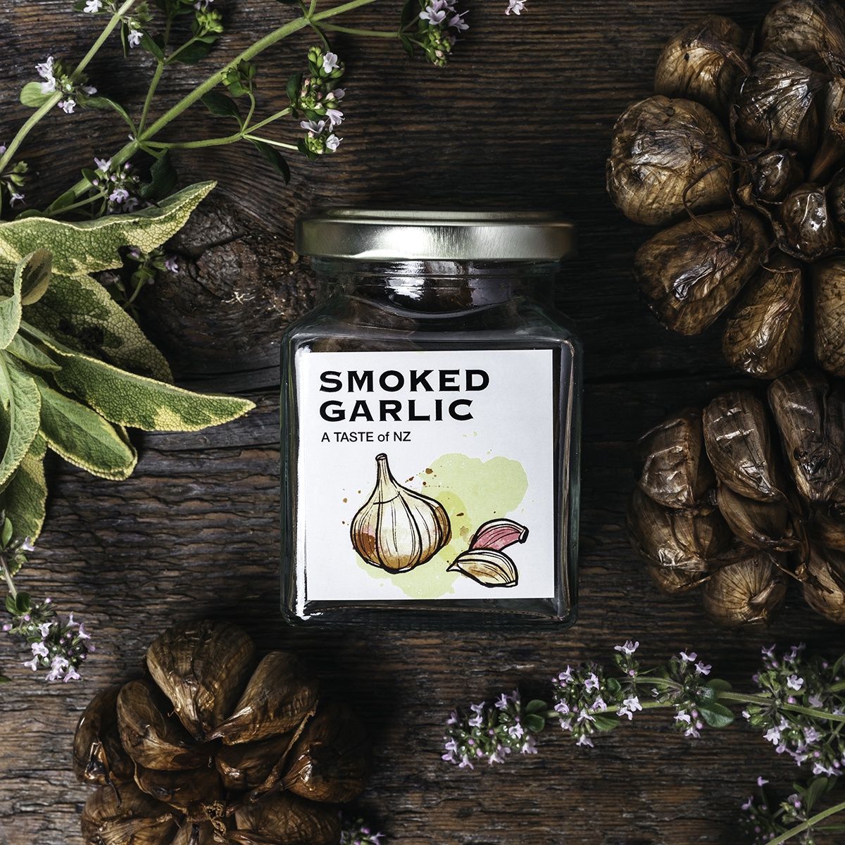 Smoked Garlic Cloves, Weight: 100g