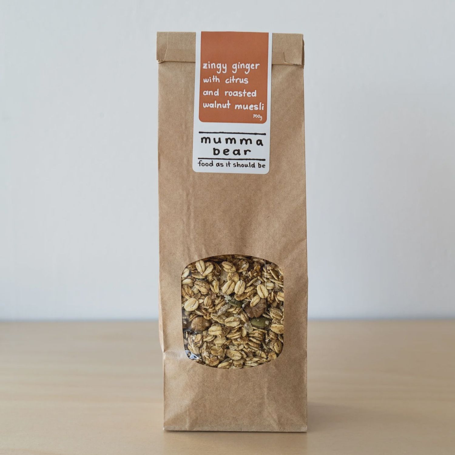 Zingy Ginger and Citrus Roasted Walnut Muesli 350gm