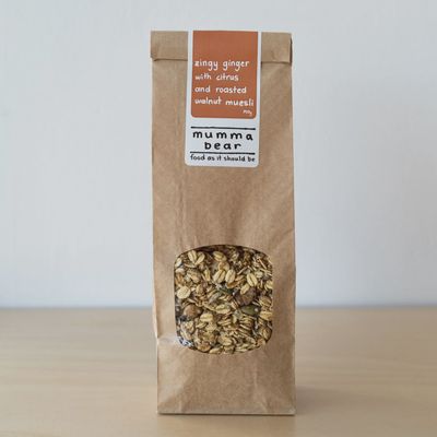 Zingy Ginger and Citrus Roasted Walnut Muesli 350gm