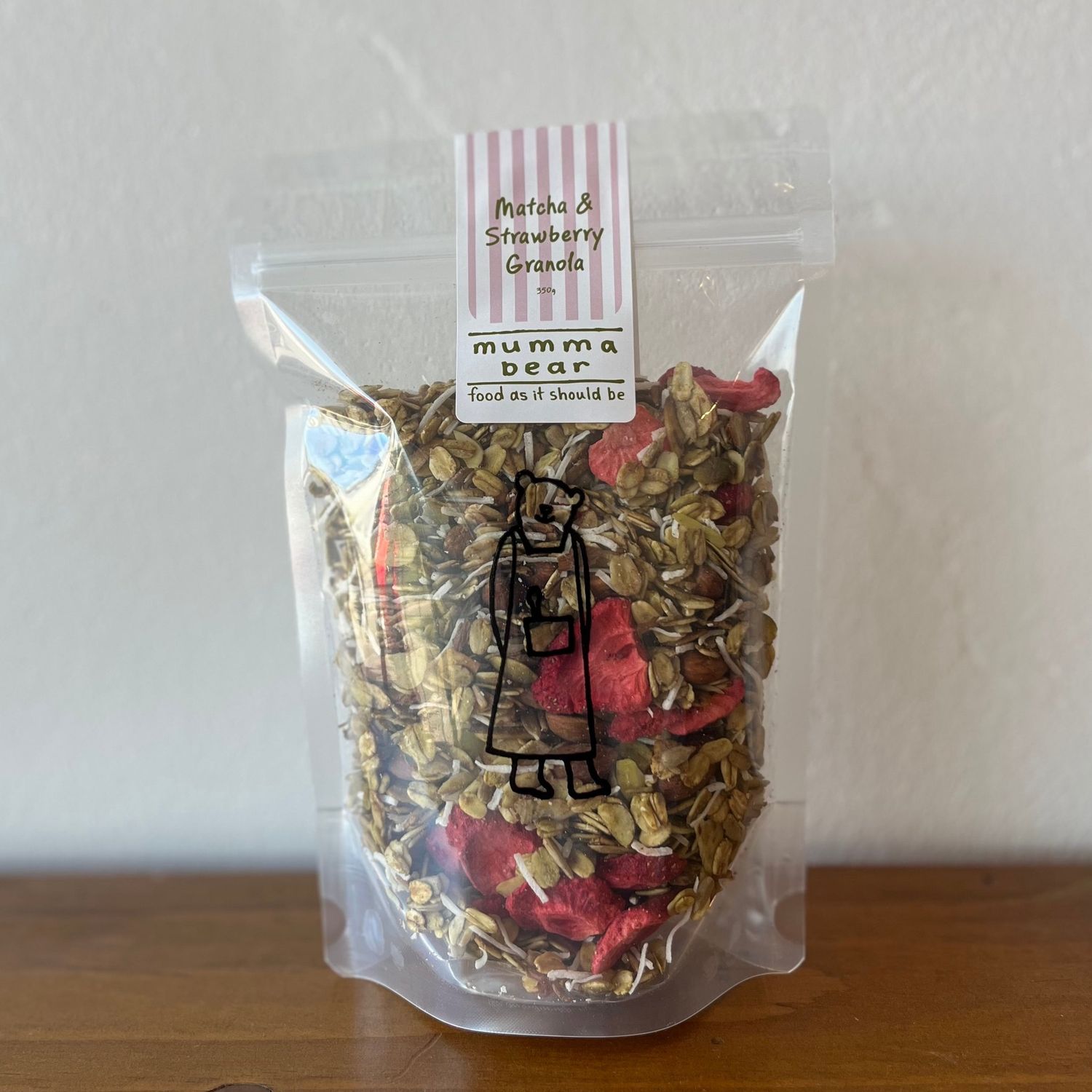 Matcha Strawberry Granola 350gm