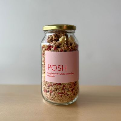 Raspberry &amp;  White Chocolate Crumble 290g