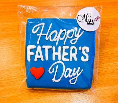 Happy Father's Day Vanilla Cookie