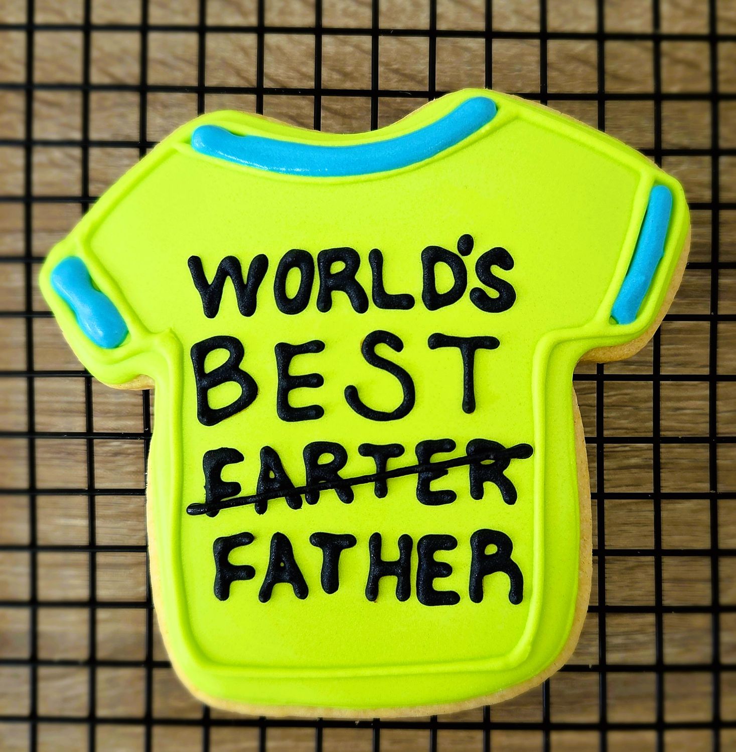 Dad Slogan T shirt Vanilla Cookie, Design: Green