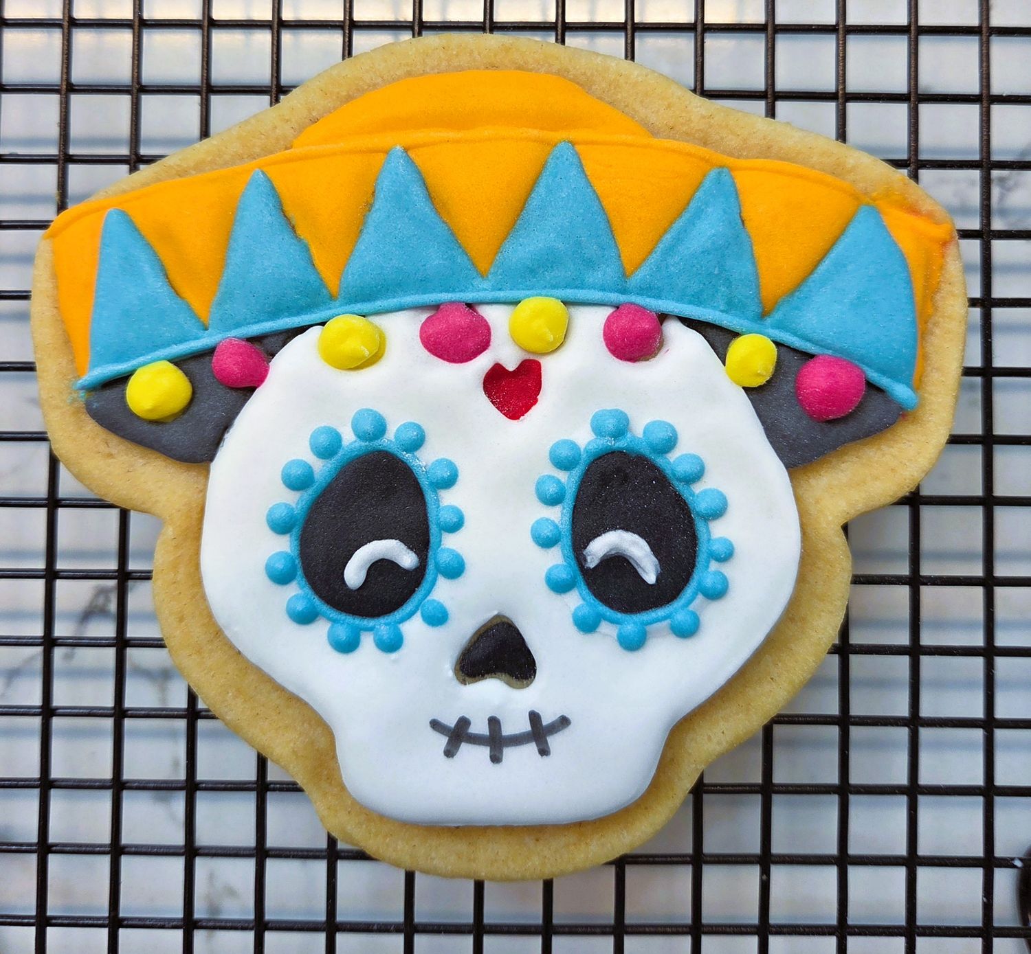 Male Day of the Dead Vanilla Cookie