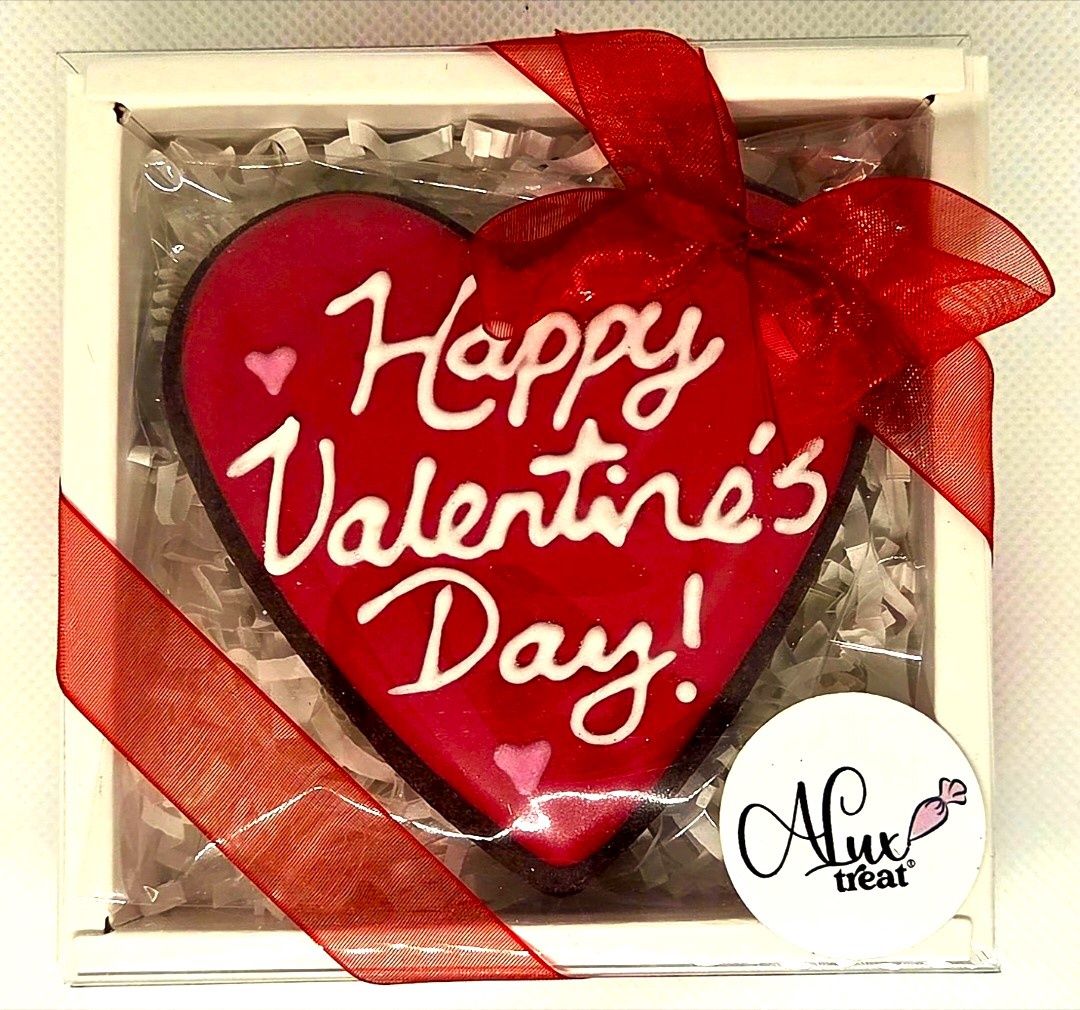 Valentines Red Heart Mocha Cookie