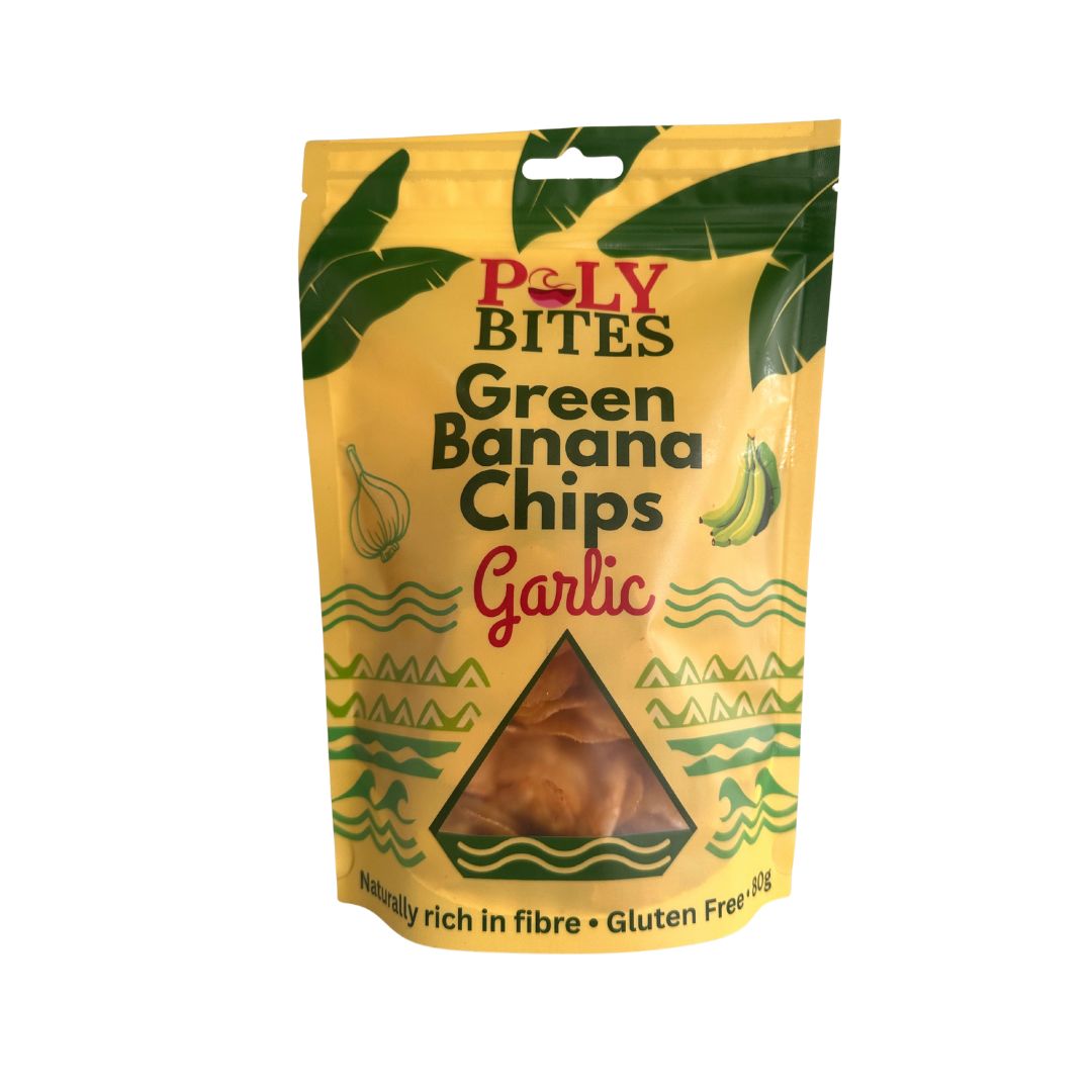 Green Banana Chips, Flavour: Garlic