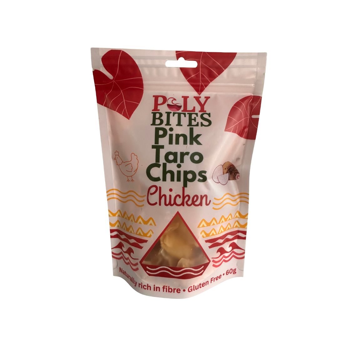 Pink Taro Chips, Flavour: Chicken