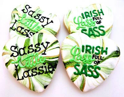 Irish Heart Vanilla Cookie