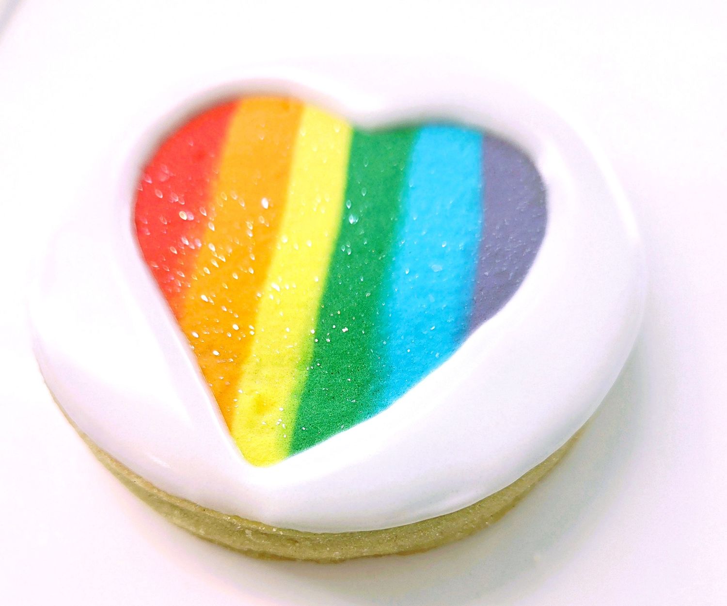 Pride Heart Vanilla Cookie