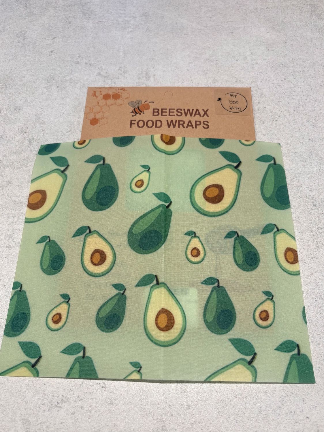 Beewax Wraps 3pk  Small, Medium &amp; Large, Design: Avocado