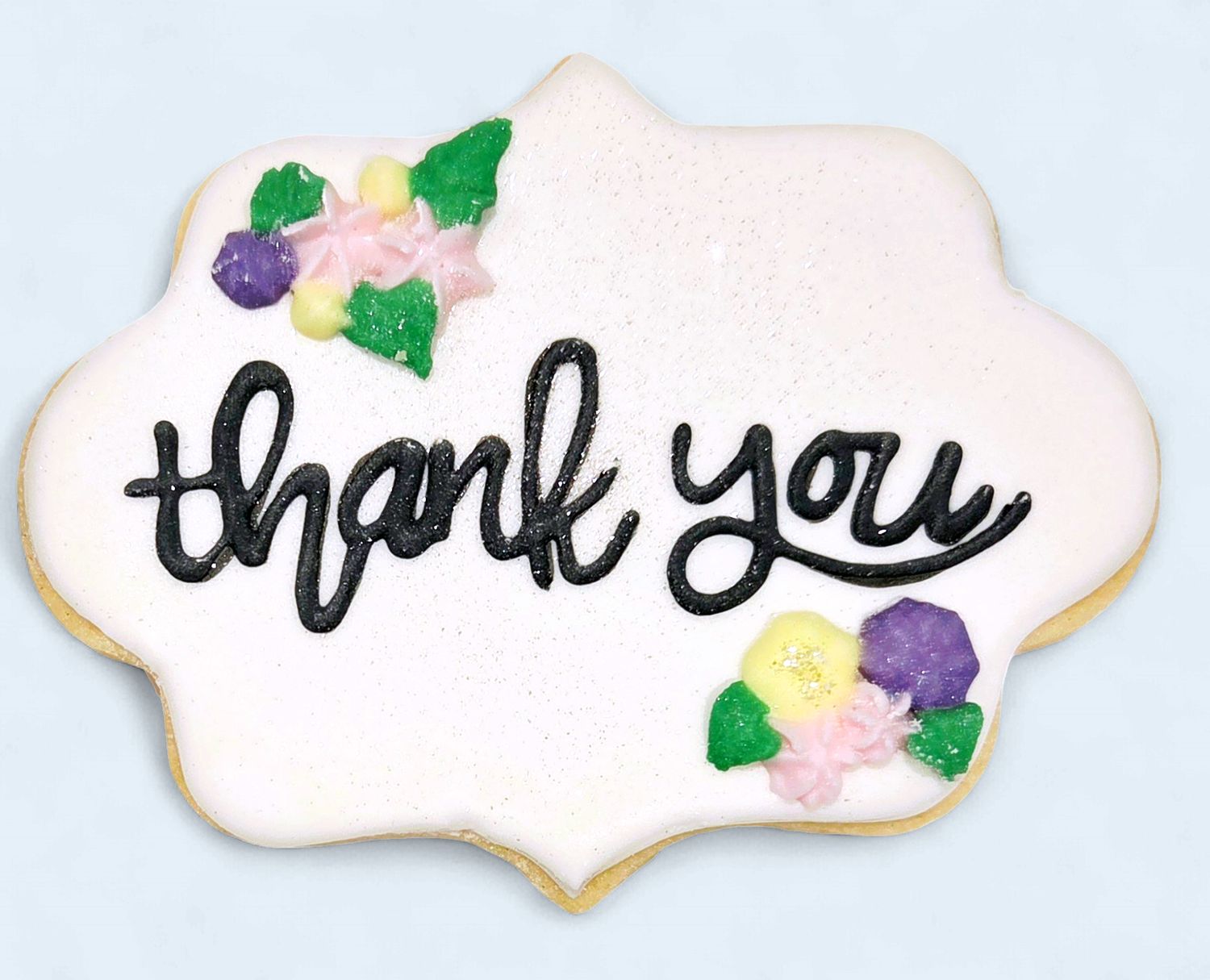 Thank You Vanilla Plaque Cookie