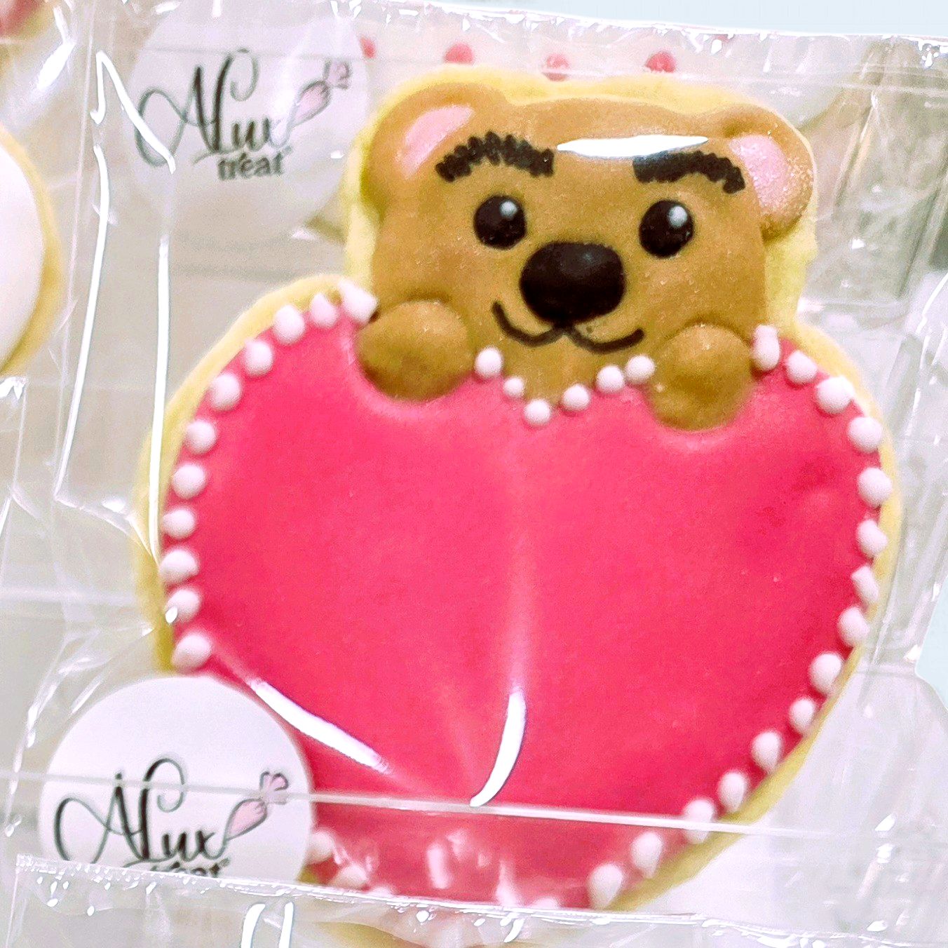 Bear &amp; Heart Vanilla Cookie