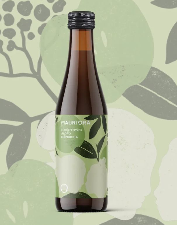 Mauriora Kombucha, Flavour: Elderflower