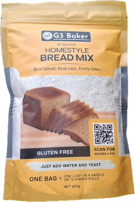 Homestyle Gluten free Bread mix (G3Baker)