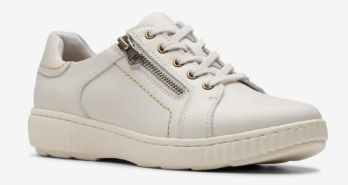 CLARKS WOMEN&#39;S CAROLINE JANNA WHITE, Color: White, Size: 7