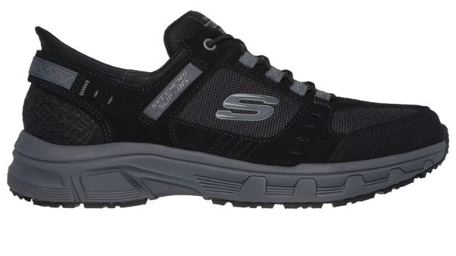 SKECHERS SLIP-INS MEN&#39;S OAK CANYON-CONS. WINNER BLACK/CHARCOAL