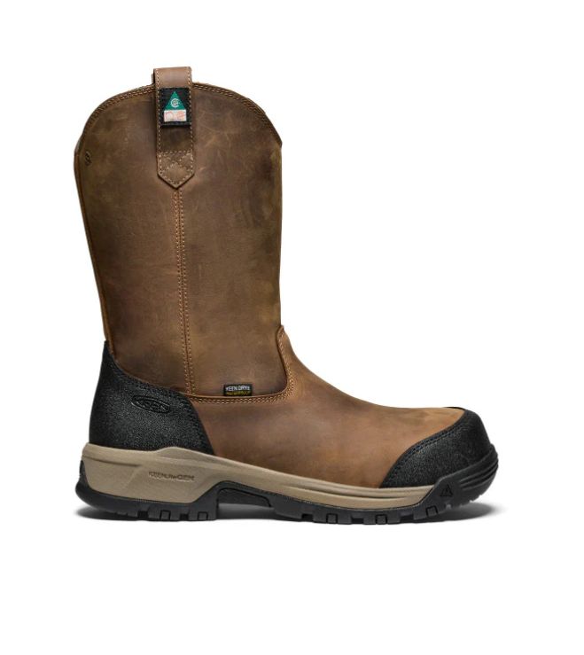 KEEN CSA EVANSTON PULL ON WP M-BISON/BLACK, Size: 9.5, Width: D