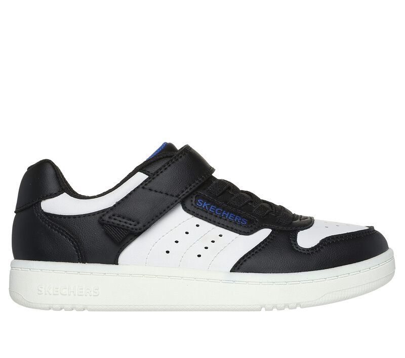 SKECHERS QUICK STREET BOYS - LOW, Color: Black/White, Size: 11