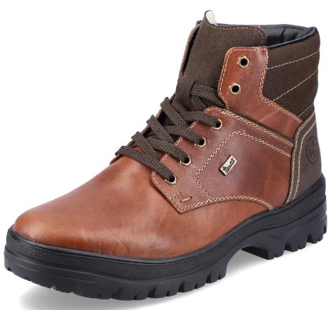 RIEKER MENS BROWN ZIPPER FLIP GRIP BOOT, Color: Brown, Size: 43/10Us