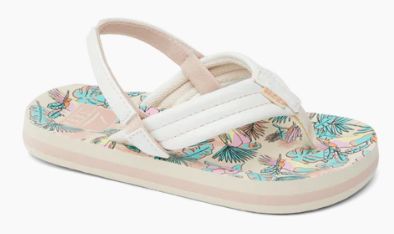 REEF TODDLER/KIDS LITTLE AHI CJ6515, Color: Birdie Num Num, Size: 6