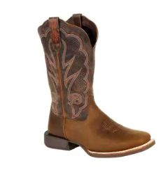 DURANGO LADY REBEL 12&quot; WIDE VENTILATED WESTERN BOOT DRD0376 DISTRESSED COGNAC