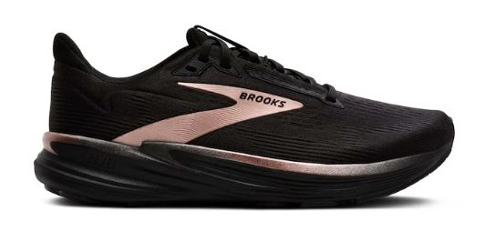 BROOKS WOMEN&#39;S REVEL 8 BLK/BLK/ROSE GOLD, Color: Blk/Blk/Rose Gold, Size: 7