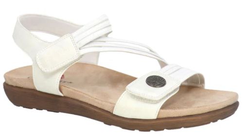 TAXI WOMEN&#39;S SANDAL BRIANNA-06, Color: White, Size: 38 (Us 7)