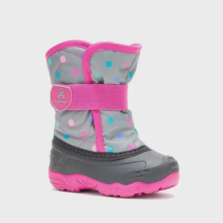 Kamik Children&#39;s (Toddler&#39;s) Boot - Snowbug, Color: Grey/Pink, Size: 5