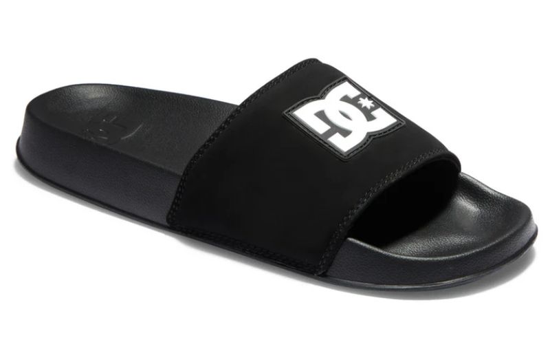 DC MEN&#39;S SLIDE - BLACK/BLACK/WHT