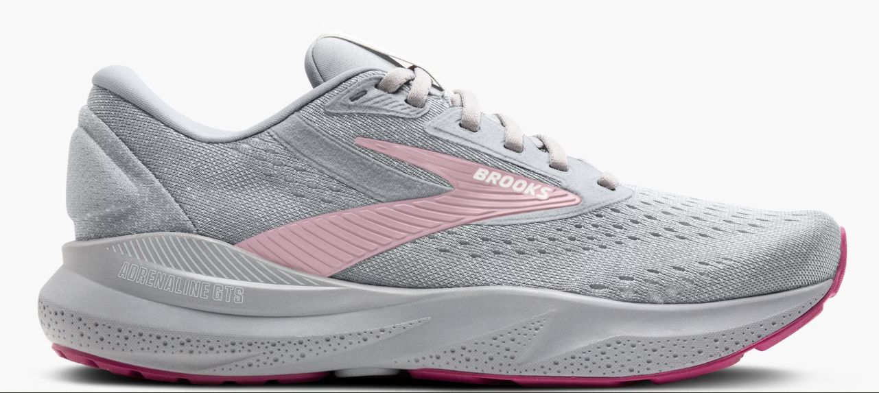BROOKS WOMEN&#39;S ADRENALINE GTS24 - ALLOY/WHITE/ZEPHYR, Color: Alloy/White/Zephyr, Size: 7 D