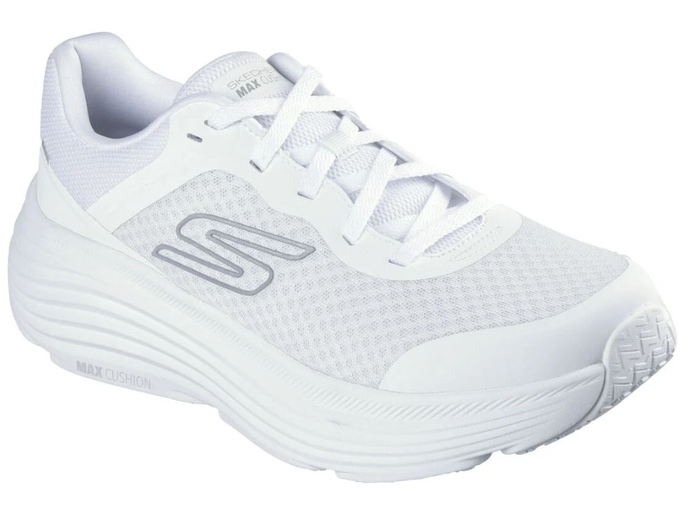 SKECHERS MEN&#39;S MAX CUSHIONING ENDEAVOUR, Color: White, Size: 7.5