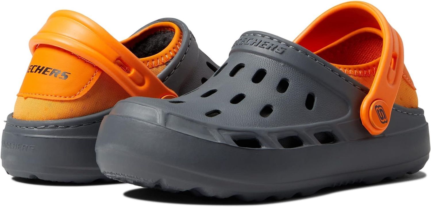 SKECHERS SWIFTER LI, Color: Charcoal/Orange, Size: 12