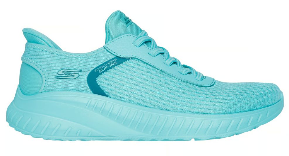 SKECHERS WOMEN&#39;S BOBS SQUAD CHAOS-STROKE OF LUCK, Color: Teal, Size: 6