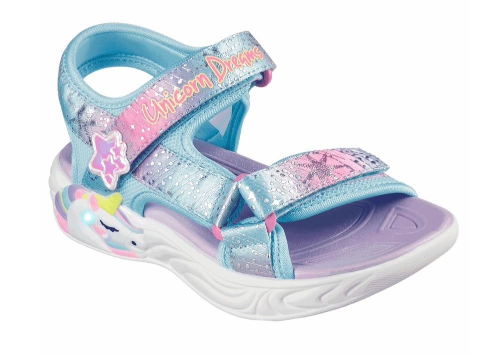 Girl’s Skechers Unicorn Dreams - Majestic Bliss, Color: Pink/Multi, Size: 11