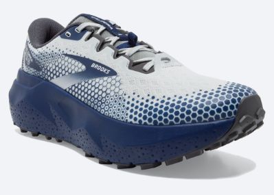 BROOKS MENS CALDERA 6, Color: Oyster/Blue Depths/Pearl, Size: 9