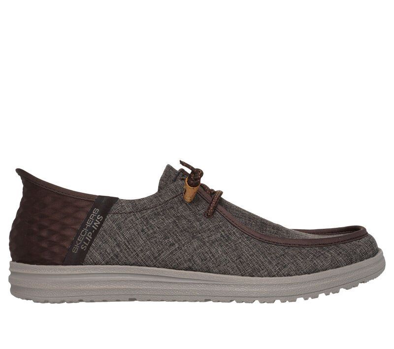 SKECHERS SLIP-INS MELSON - VAIDEN, Color: Chocolate, Size: 8