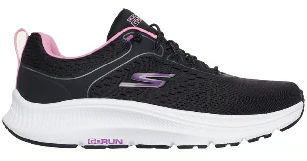 SKECHERS WOMEN&#39;S GO RUN CONS. 2.0 ZISA BLACK PINK, Color: Black/Pink, Size: 6