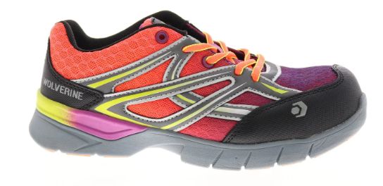 WOLVERINE WOMENS JETSTREAM CSA ORANGE/PURPLE, Color: Orange/Purple, Size: 7