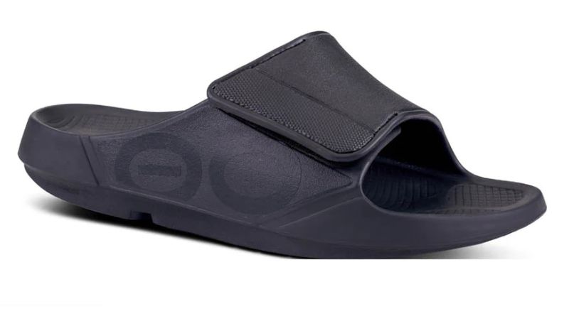OOFOS OOAHH SPORT FLEX MATTE BLK, Size: M8/W10
