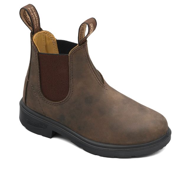 Blundstone Kids - 565, Color: Rustic Brown, Size: 2/3