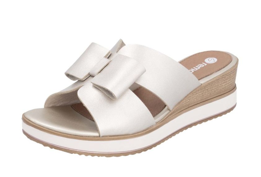 REMONTE SANDAL D6456-92 GOLD, Color: Gold, Size: 38 (Us 7)