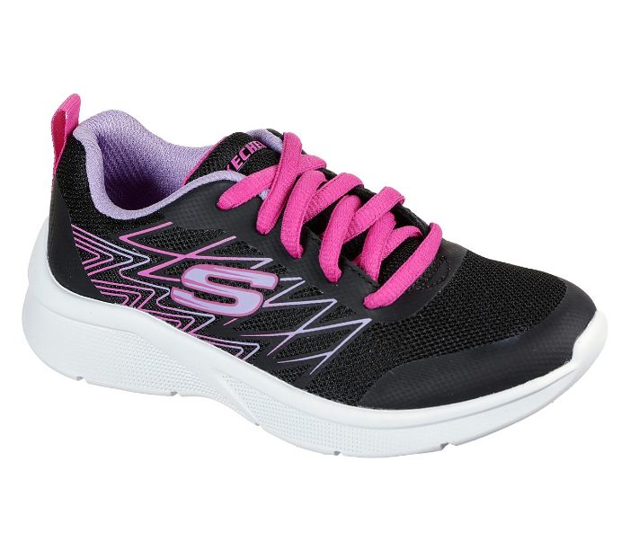 Children&#39;s Skechers - Microspec: Bright, Color: Black, Size: 1