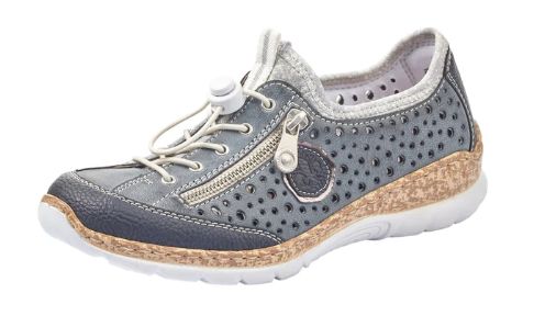 Rieker Women&#39;s Shoe Blue N42P6-14, Color: Blue, Size: 37
