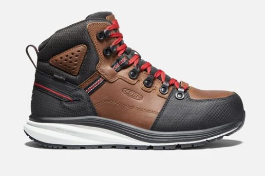Keen Men&#39;s CSA Red Hook MID WP 1025691D, Color: Tabacco/Black, Size: 8.5