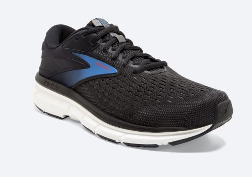 BROOKS MENS DYAD 11, Color: Black/Ebony/Blue, Size: 9.5