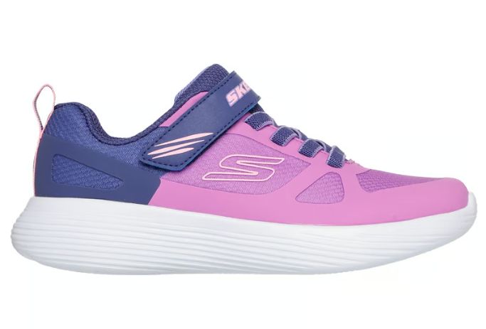 SKECHERS GIRLS GO RUN 400 V2 - TRACE TRACK, Color: Purple/Blue, Size: 10.5