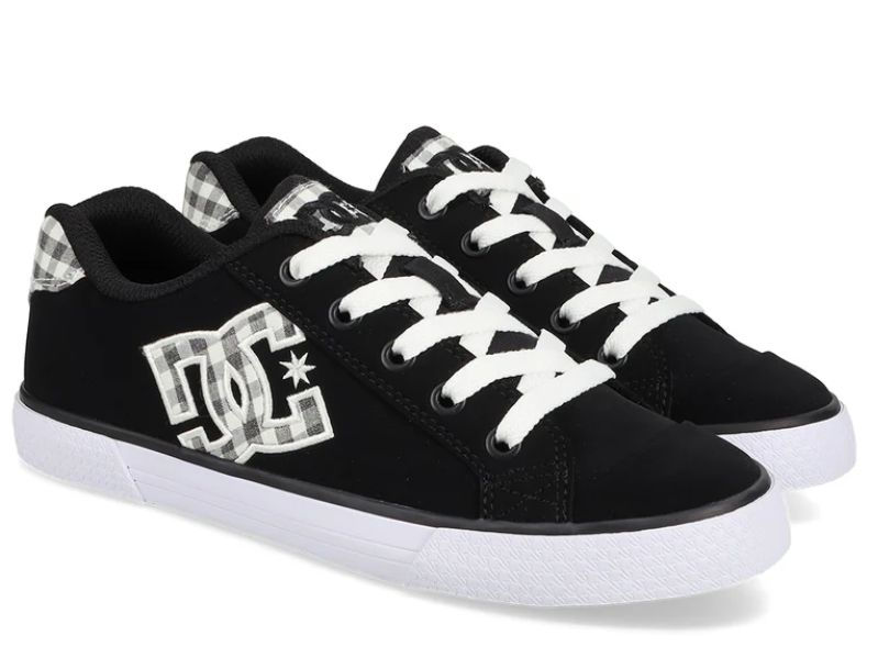 DC WOMEN&#39;S CHELSEA, Color: Black/White, Size: 6
