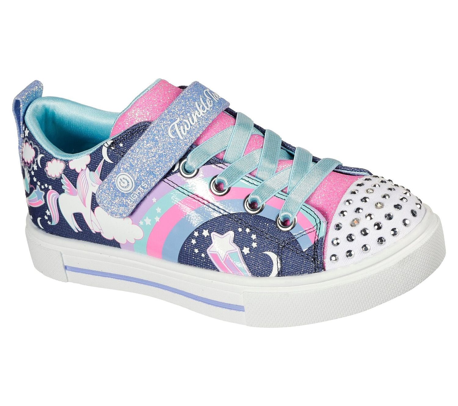Children&#39;s Skechers - Twinkle Toes: Twinkle Sparks Unicorn Charmed Navy/Multi, Color: Navy/Multi, Size: 10.5