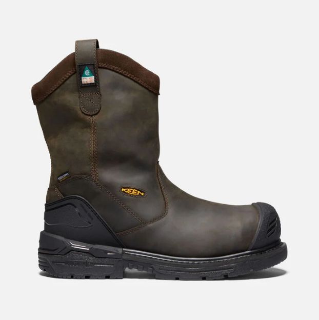 Men&#39;s Keen - CSA Philadelphia Wellington (Carbon-Fibre Toe) - D, Color: Cascade Brown/Black, Size: 11D
